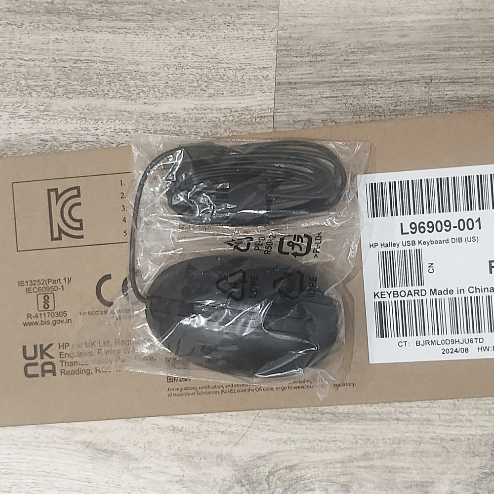 HP Black Wired Keyboard and Mouse Combo